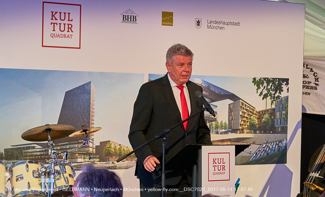 11. Mai 2017 - Grundsteinlegung für die LOGE und dem Kulturquadrat in Neuperlach